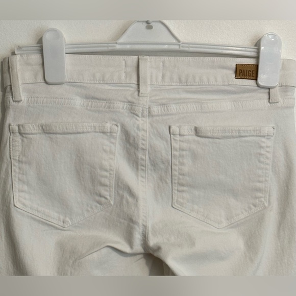 🔥PAIGE Skyline ankle peg white jeans🖤EUC🔥 - Picture 5 of 7